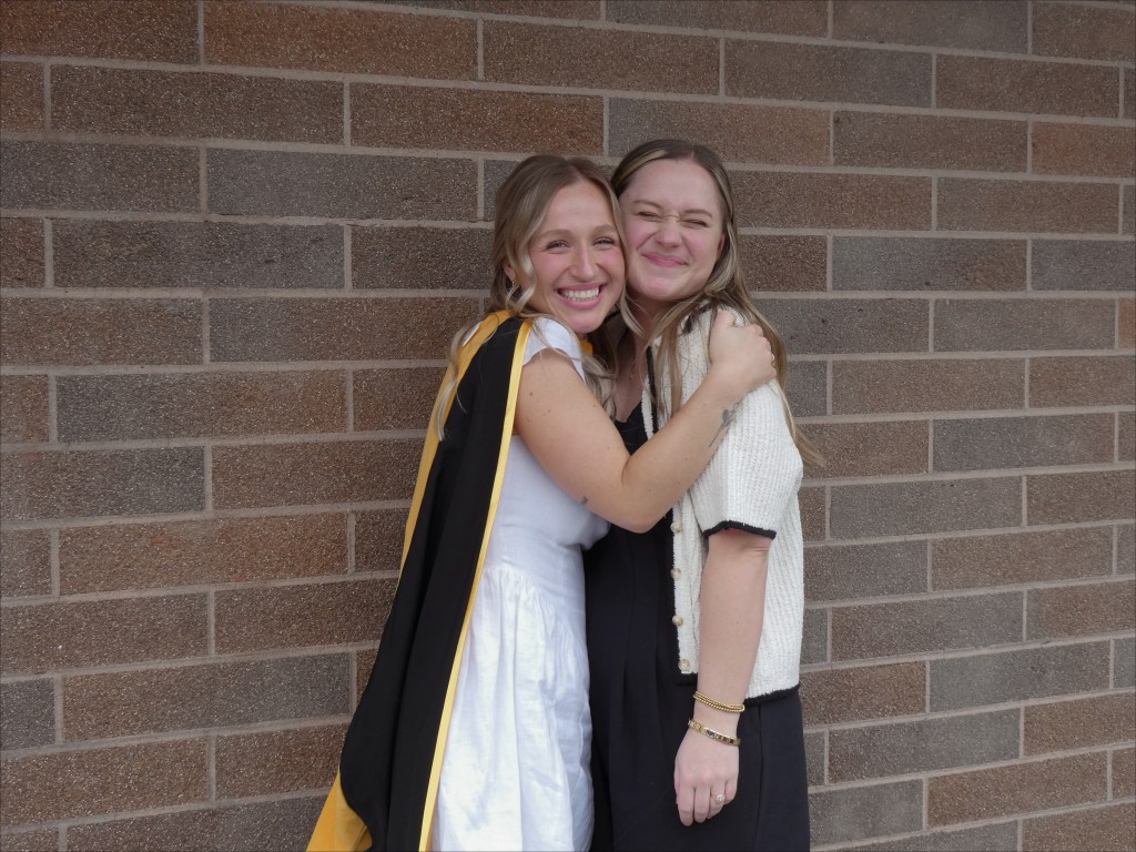 Cara with sister, Kayla.