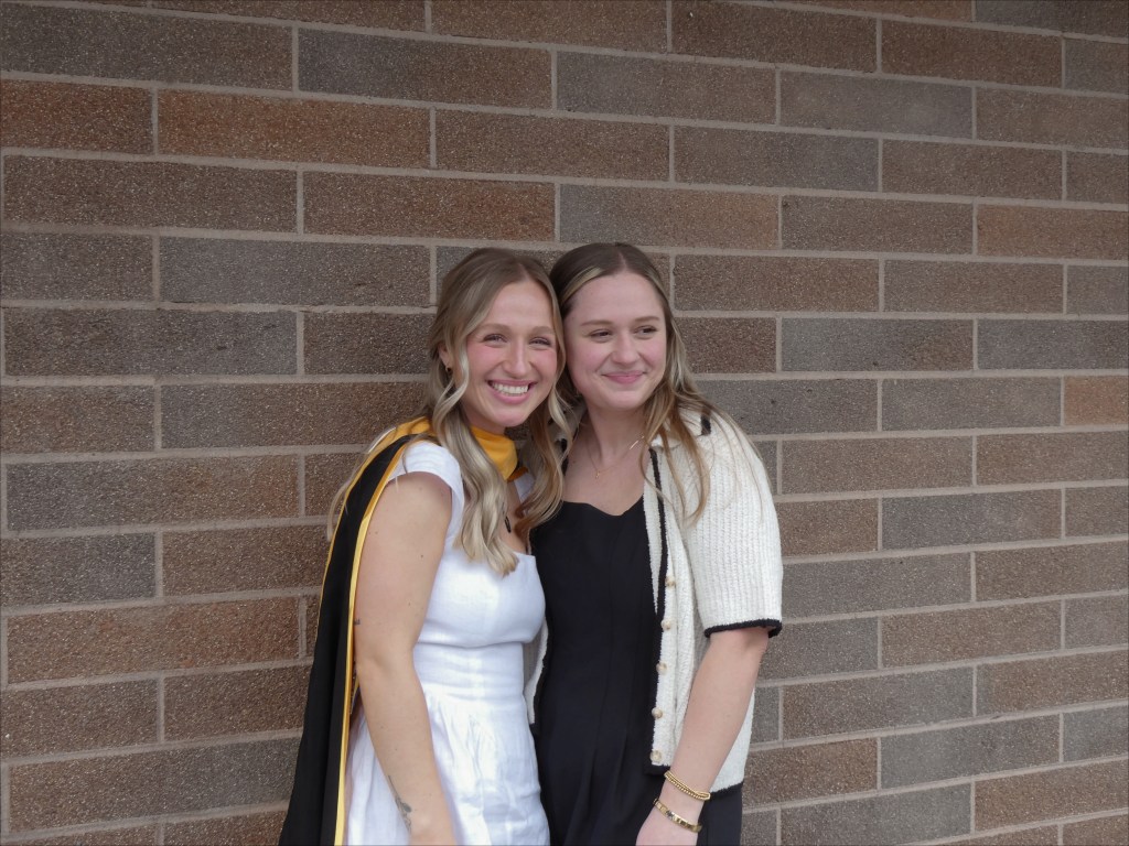 Cara with sister, Kayla.